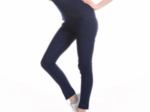 Legging bleu stretch grossesse