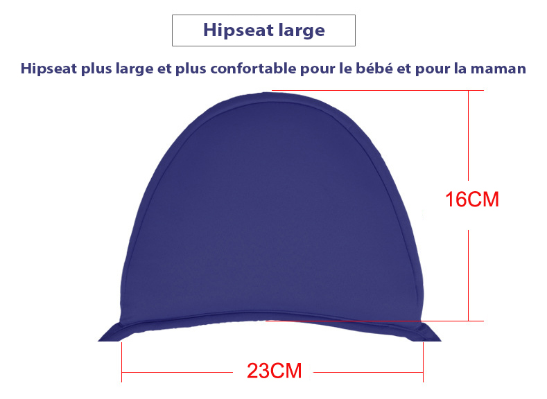 Dimensions du Porte-bébé hipseat
