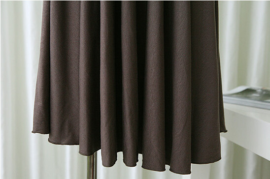 Partie inférieure de la robe d'été marron pour femme enceinte