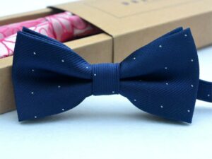 Nœud papillon bleu foncé