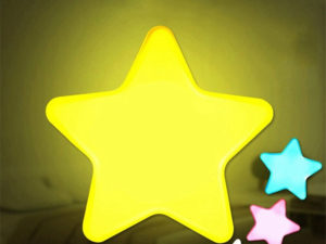 Veilleuse murale étoile avec capteur de lumière