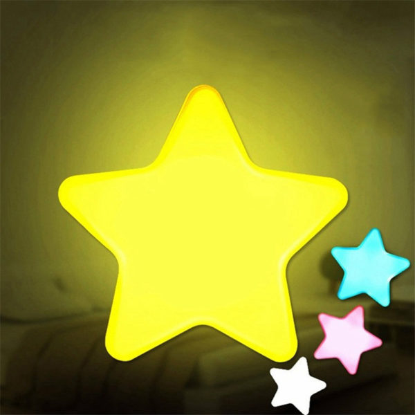 Veilleuse murale étoile avec capteur de lumière