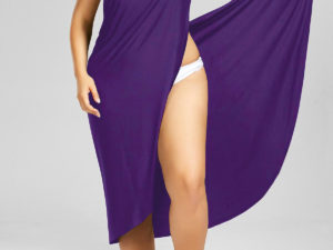 Robe violet décontractée femme enceinte