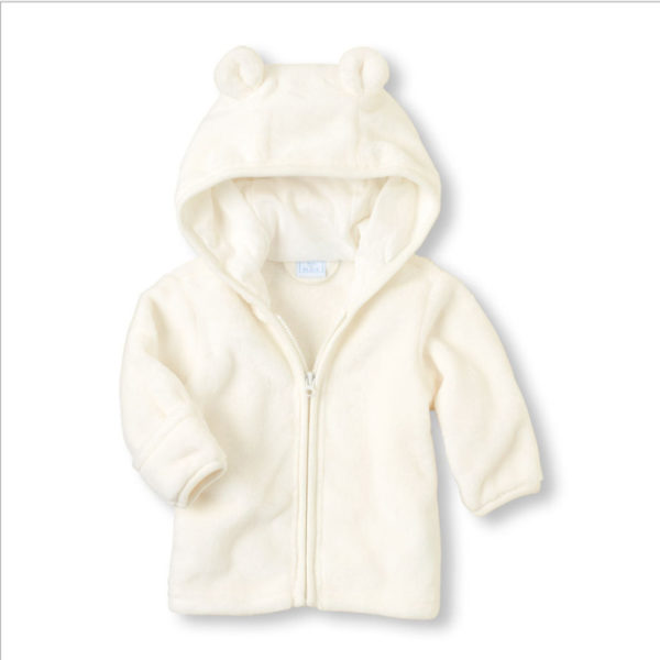 Veste Bebe Fille Ou Garcon En Velours Cotele Avec Capuche