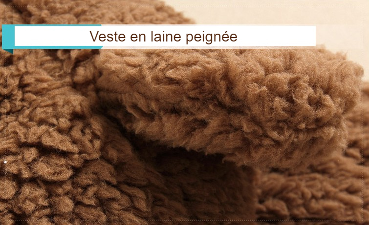 Veste hiver pour bébé en laine peignée