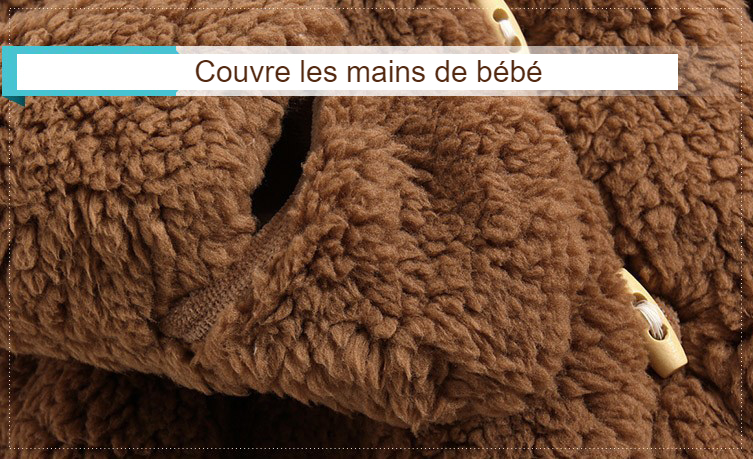 Veste hiver pour bébé - couvre les mains de bébé