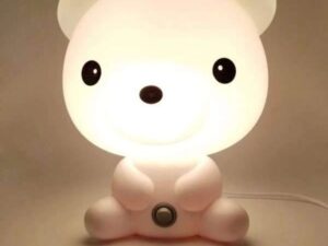 Veilleuse ourson blanc pour chambre enfant