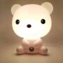 Veilleuse ourson blanc pour chambre enfant