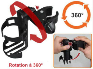 Porte biberon rotation 360°