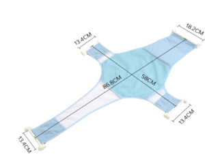 Dimensions du support de sécurité pour le bain de bébé