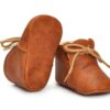 Paire de chaussures marrons en cuir pour bébé de 0 à 18 mois