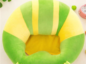 Siège bébé ergonomique jaune et vert