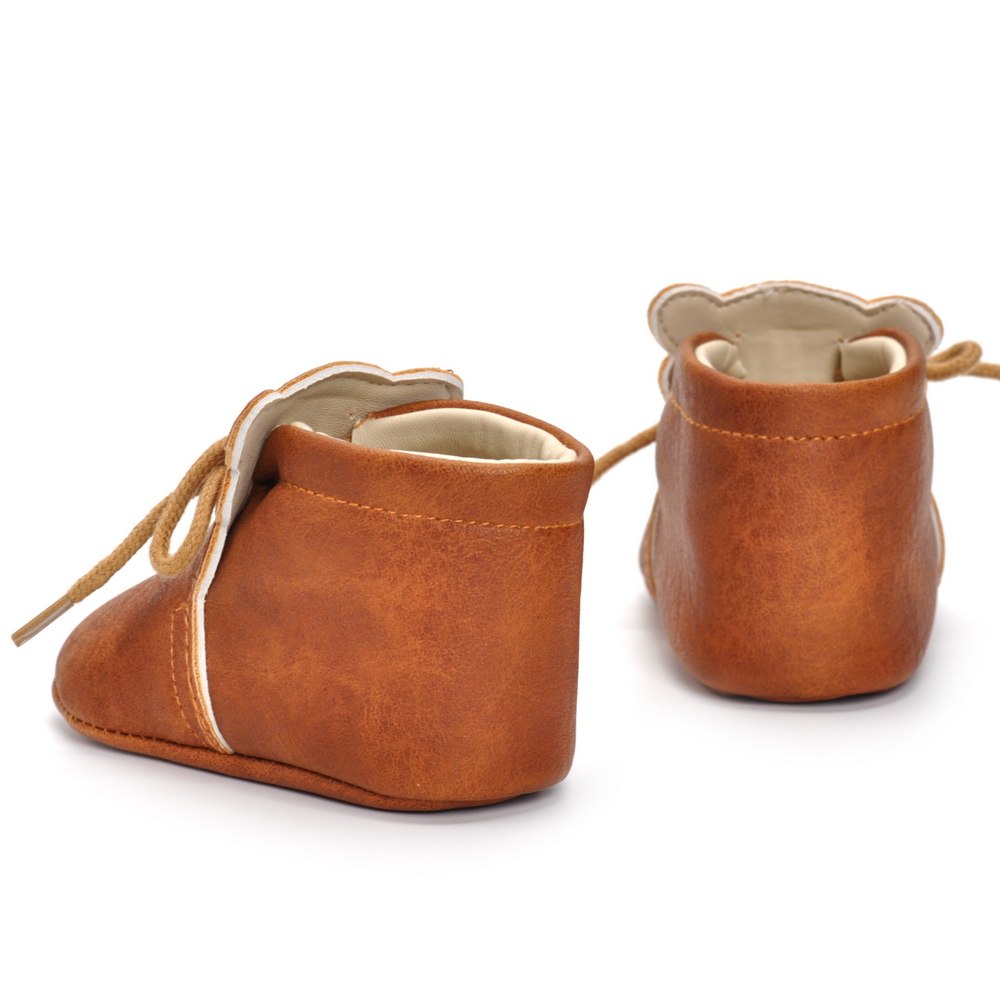 Chaussures Marrons Bebe Fille Et Garcon En Cuir Pu Semelle Souple Chaussures Marrons Bebe Fille Et Garcon En Cuir Pu Semelle Souple