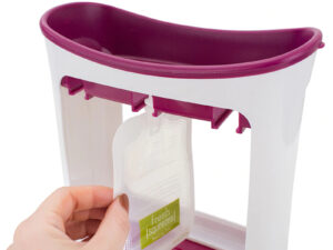 Mis en place des petites gourdes de compote