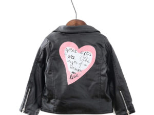 Veste perfecto cuir noir pour fille - Your Eyes