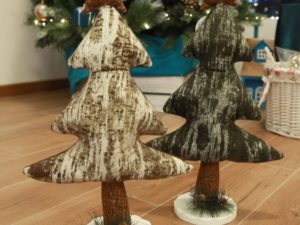 Arbre de Noël en tissu pour déco maison