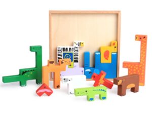 Animaux en bois - Blocs à empiler