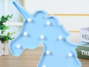 Veilleuse licorne bleue