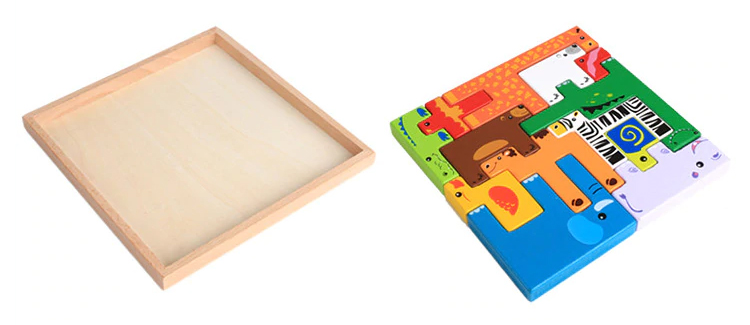 Blocs à empiler - Jouets en bois pour enfant