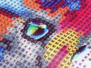 Chaton arc-en-ciel - Broderie diamant 5D à faire soi-même