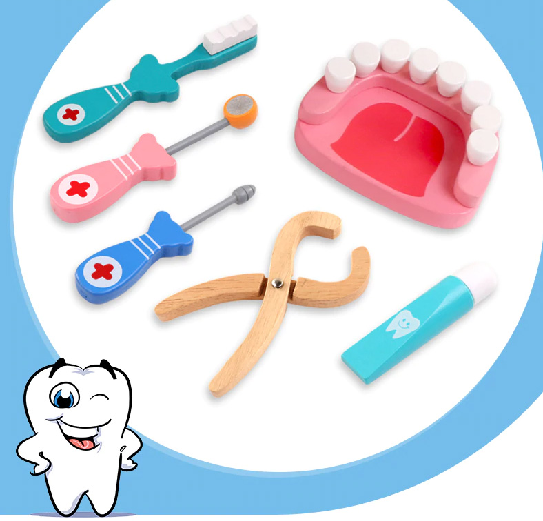 Jouets en bois dentiste