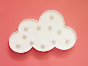 Veilleuse murale en forme de nuage