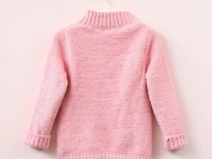 Pull rose fille - Vue de dos