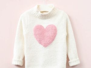 Pull fille 4 ans blanc et rose