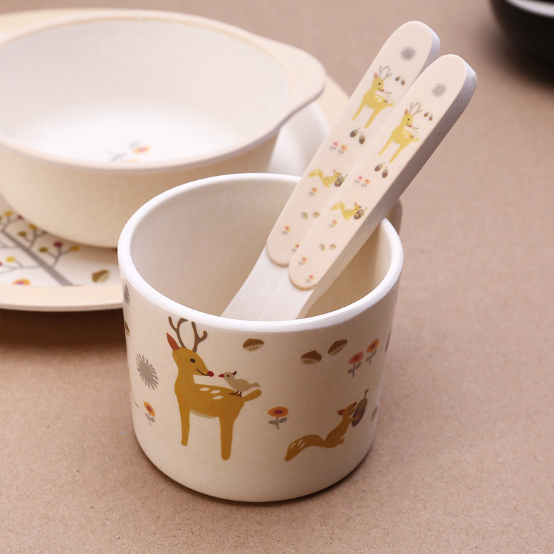 Ensemble Vaisselle Enfant 5 Pièces Stor - Assiette, Bol, Verre 260ml, Couverts - Sans BPA - Micro-ondes