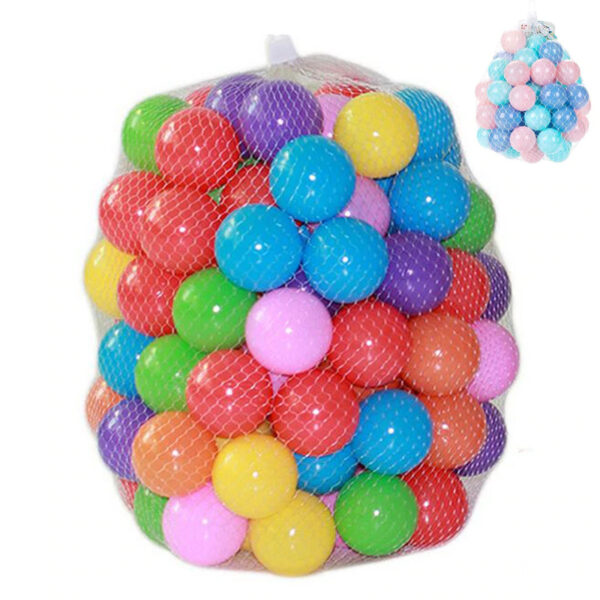 Lot de 100 boules multicolores pour les enfants