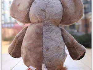 Peluche éléphant d'Afrique vue de dos