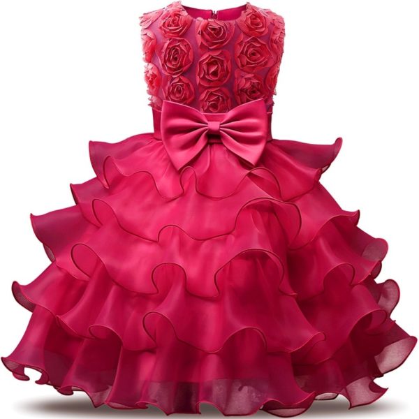 Robe fille occasion mariage - Robe rose fuchsia