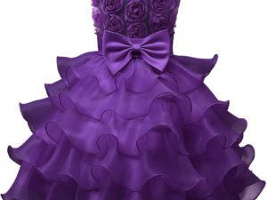 Robe fille occasion mariage - Robe couleur violet