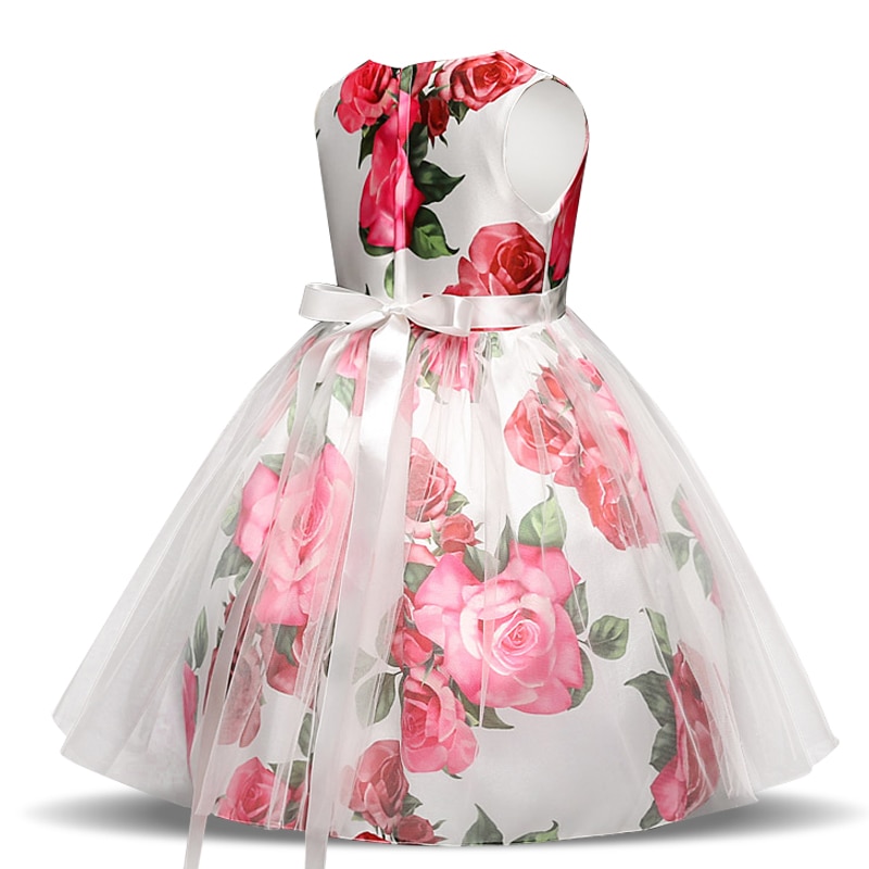 Robe de cérémonie pour fille avec fermeture éclair au dos