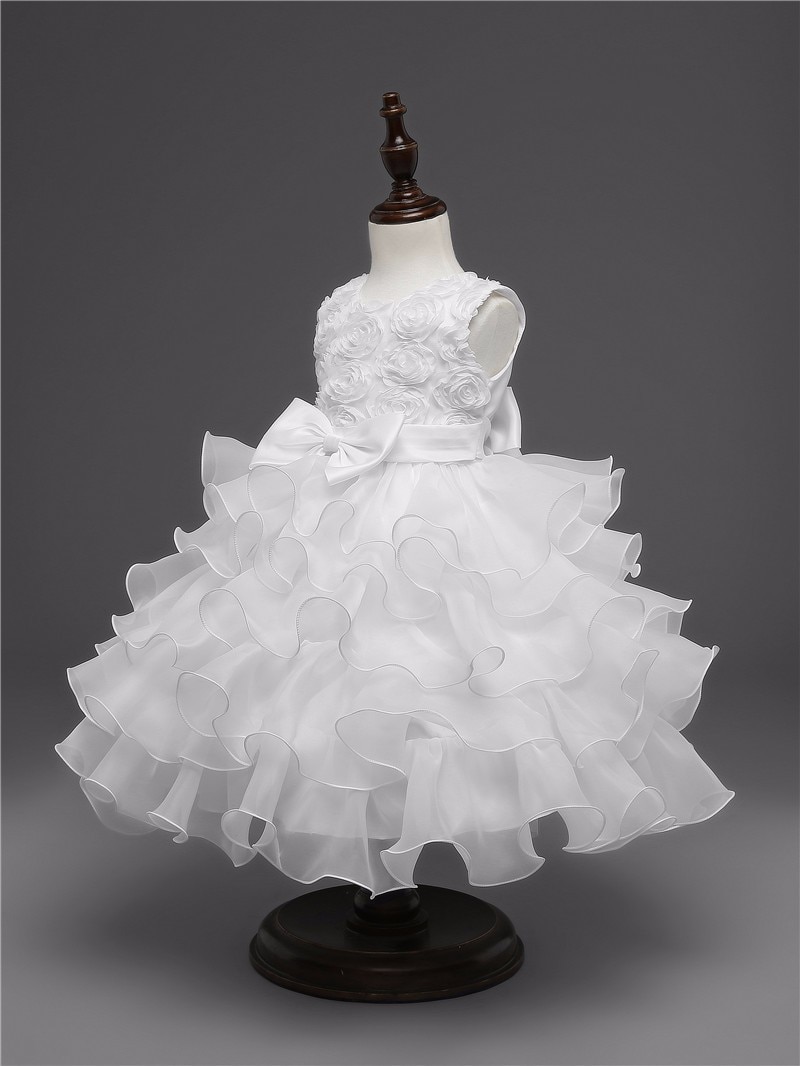 Robe de cérémonie blanche pour fille