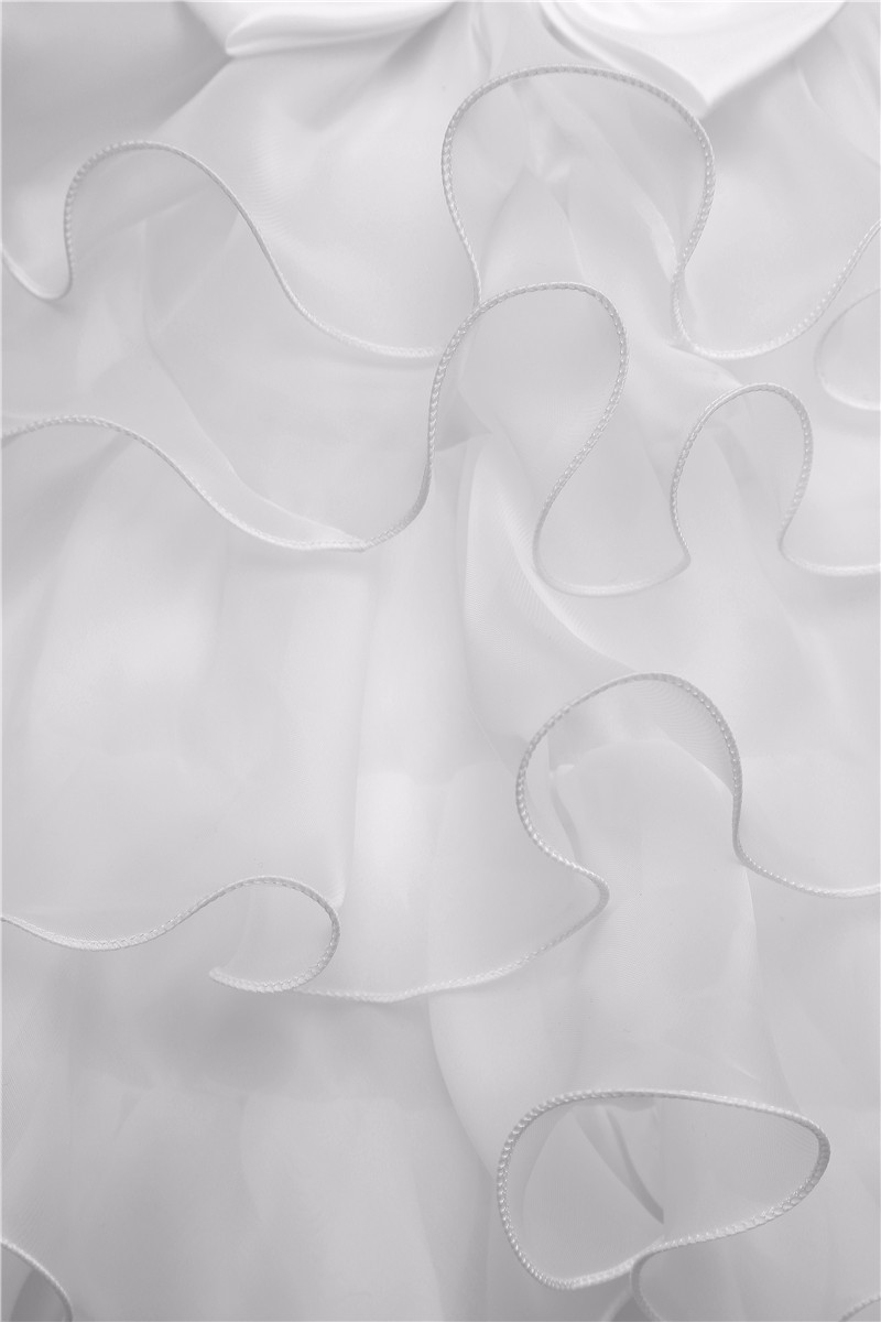 Dentelles robe de cérémonie blanche pour fille