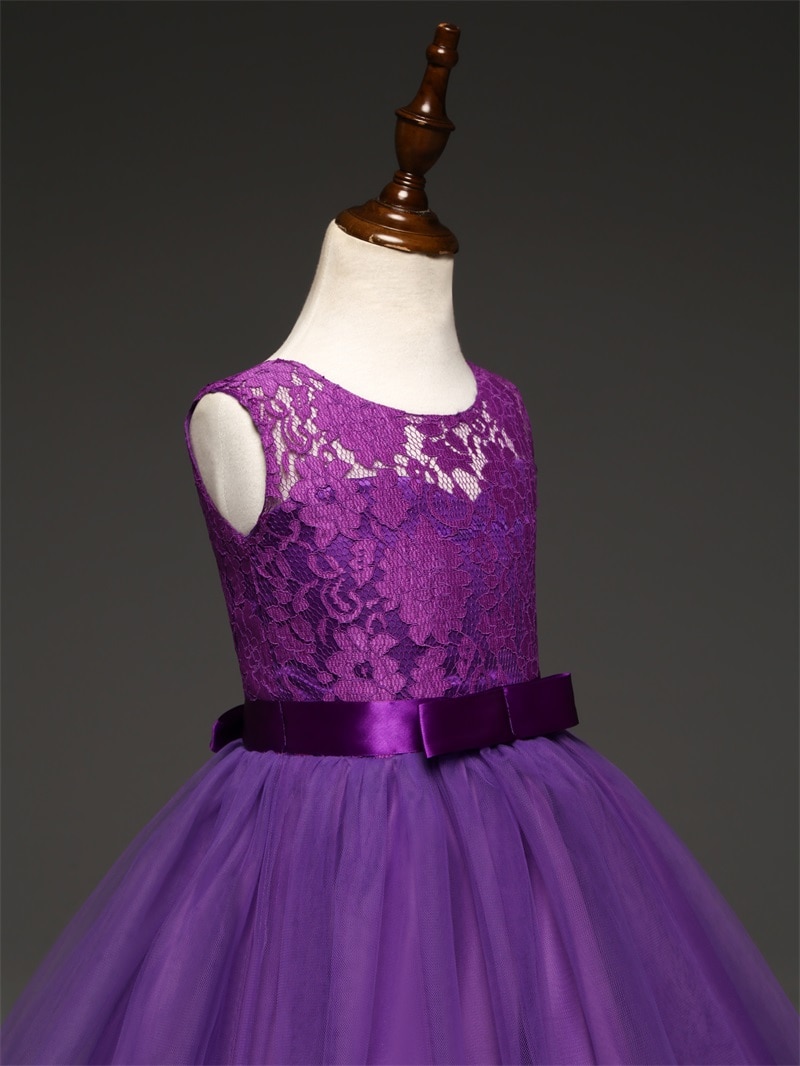 Robe longue demoiselle d'honneur - Buste, vue en détail