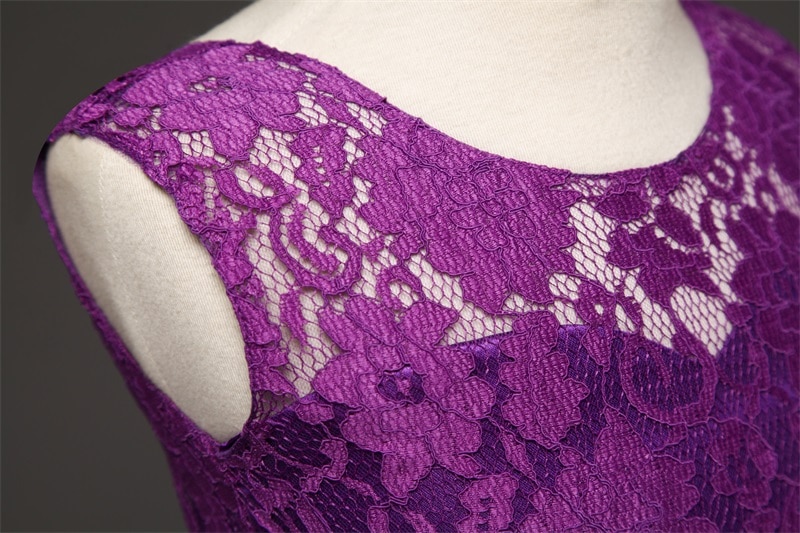 Robe longue demoiselle d'honneur - Détails de la dentelle