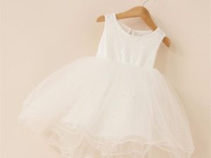 Robe tutu écru pour fille