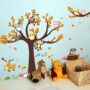 Sticker mural animaux dans la forêt - Sticker chambre enfant / bébé