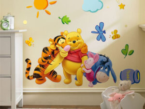 Sticker mural décoratif Winnie l'Ourson pour chambre enfant bébé
