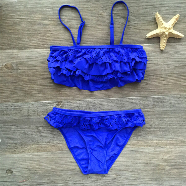 Bikini pour fille couleur indigo