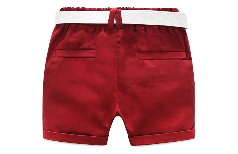 Bermuda garçon rouge - Vue de derrière