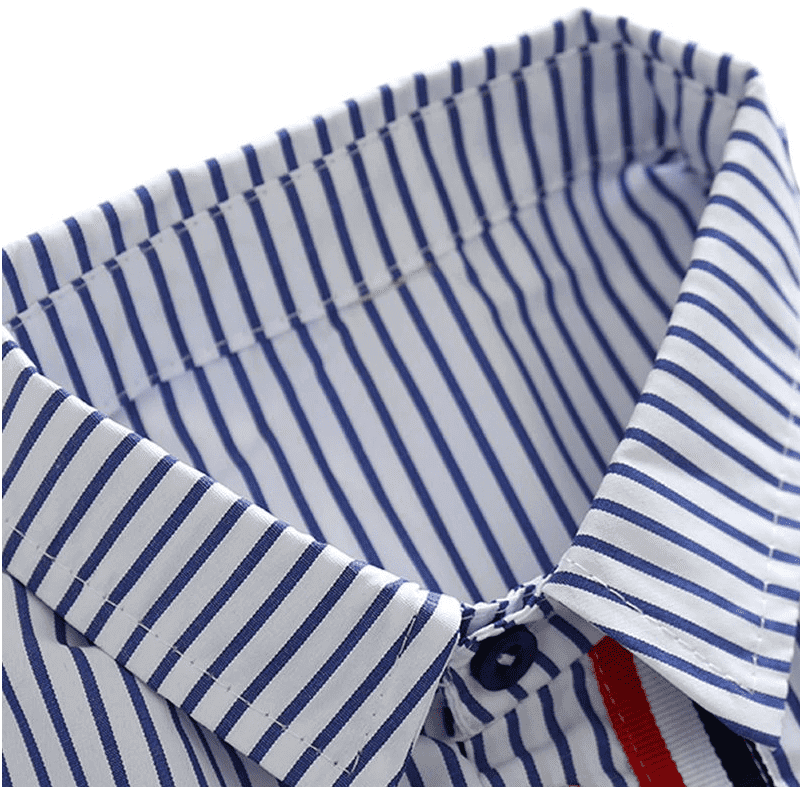 Chemise rayures bleues pour garçon