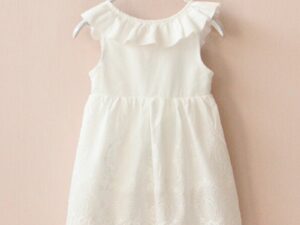 Robe fille blanche NYMPHEA