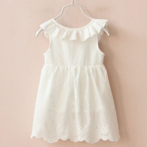 Robe fille blanche NYMPHEA
