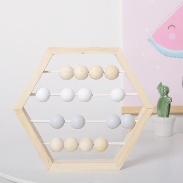 Boulier en bois en forme d'hexagone