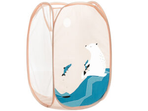 Panier Pop Up rangement jouets enfant modèle Ours blanc