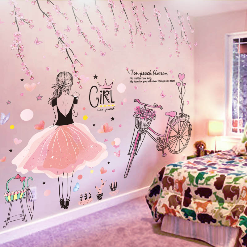 Stickers muraux chambre fille - Glamour et féerique - PROMO