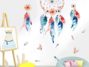 Sticker mural attrape rêves déco chambre